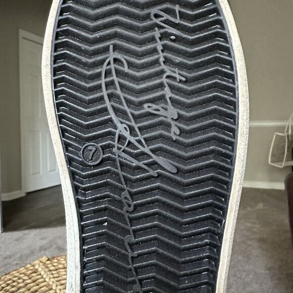 Vintage Havana Silver Glitter Tan Star Sneakers Sz 7 EXCELLENT! Beige White Shoe - Picture 9 of 9